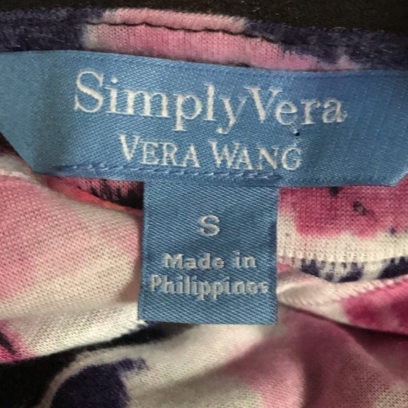 Simply Vera Wang Floral Dress with Tie Waist Size S - Picture 14 of 14